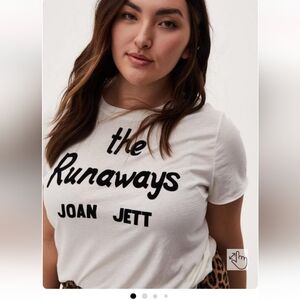 Classic Fit Crew Tee - The Runaways Joan Jett White